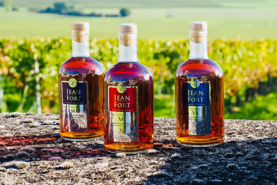 Gamme de Cognacs VS, VSOP, XO